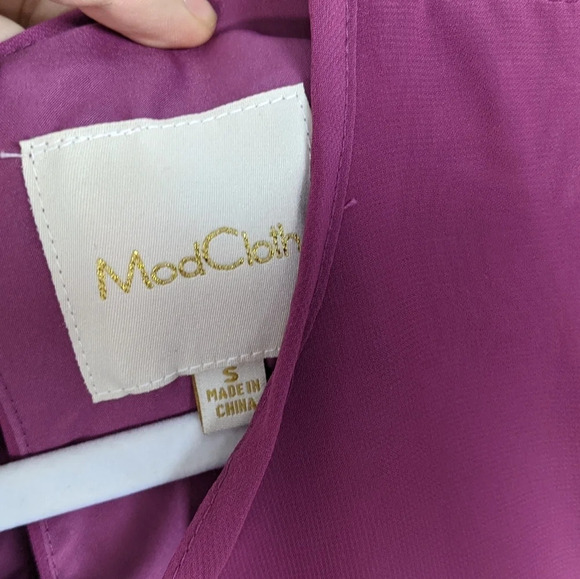 Modcloth Surplice A-Line Flutter Sleeves Dress - Picture 10 of 11